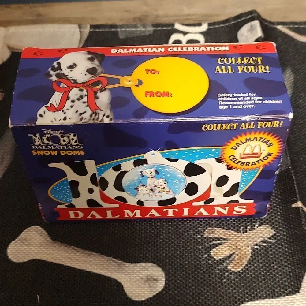 Disney 1996 McDonald’s 101 Dalmatians Snow Dome Ornament - Vintage Collectable